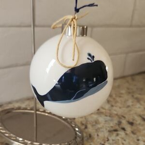 Shard Coastal Blue Whale Ornament NWT